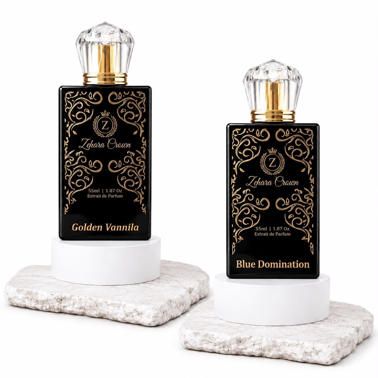 Signature|Luxury Fragrances Gift Collection MEN&WOMEN LONG-LASTING – Blue Dominion & Golden Vanilla (2×55ml)-image-4