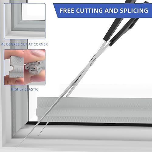 Miniatura 5 de Tira de sellado de tapón de ventana, tira de espuma autoadhesiva de poliuretano para ventana, puerta, kit de aislamiento de ventanas insonorizante,