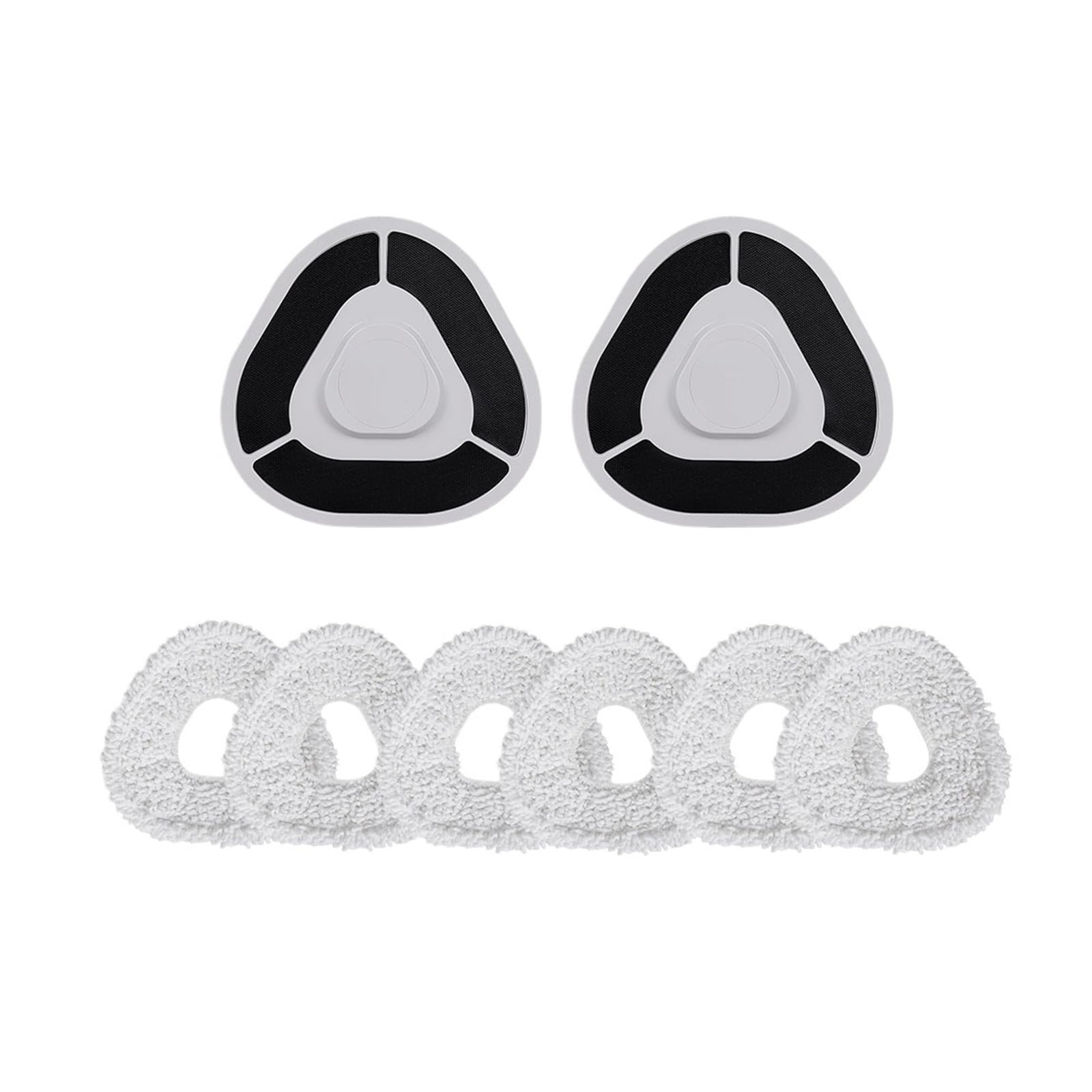 VIXWDRUTY Mop Stand And Mop Cloth，Compatible For Narwal， Compatible For Freo，Z Ultra J3 J4 J4 Lite J5 Sweeping Robot Mop Cloths Rag Spare Parts(8PCS Set)