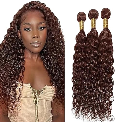 Tuheerst Water Wave Human Hair Bundles Brown Cheveux Humain Human Hair Extension
