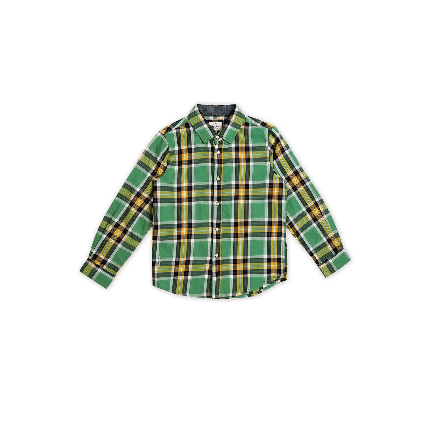 Pepe Jeans Boys Cotton Checkered Regular Fit Shirt Desertcart