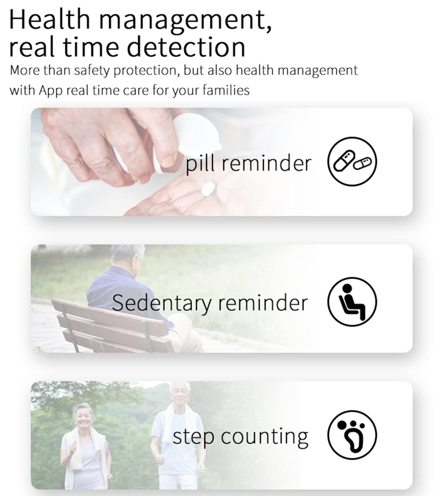 Localizzatore GPS impermeabile 4G per anziani, pulsante SOS di emergenza, conversazione bidirezionale, sistema di allarme vita per anziani e cura dell'Alzheimer, mini ciondolo per la sicurezza