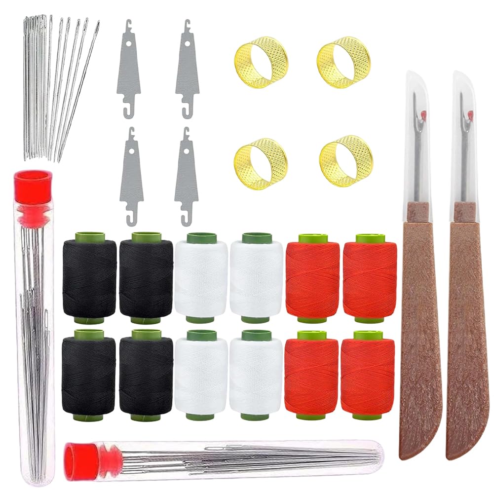 Sewing Tool Set,74pcs Big Eye Hand Steel Sewing Needle and Thread Kit Hand Repair Tools Sewing Kit for Adults & Beginners, Stainless Steel Sewing Needles Set for Hand Stitching DIY Crafts