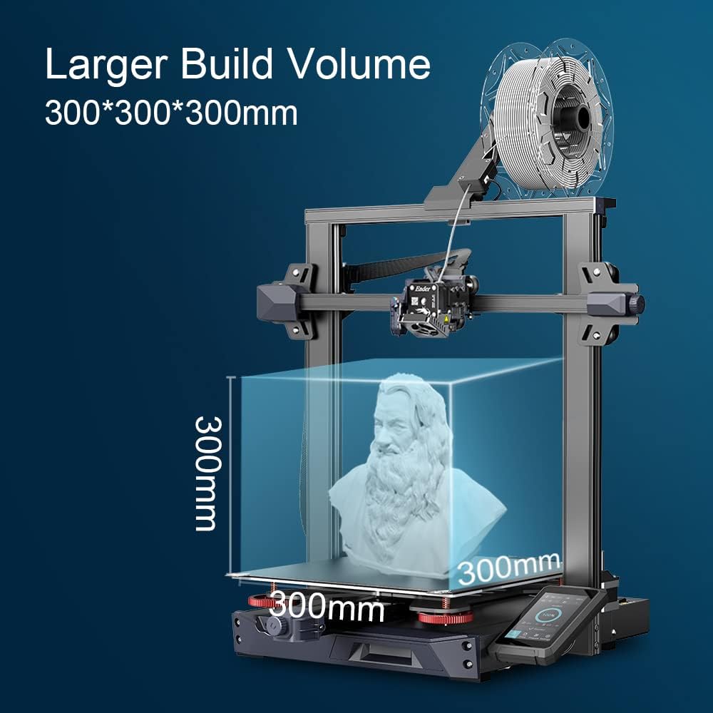 review Creality Ender 3 S1 Plus 3D Printer Bundle with Black PLA Filament 1.75mm 1KG