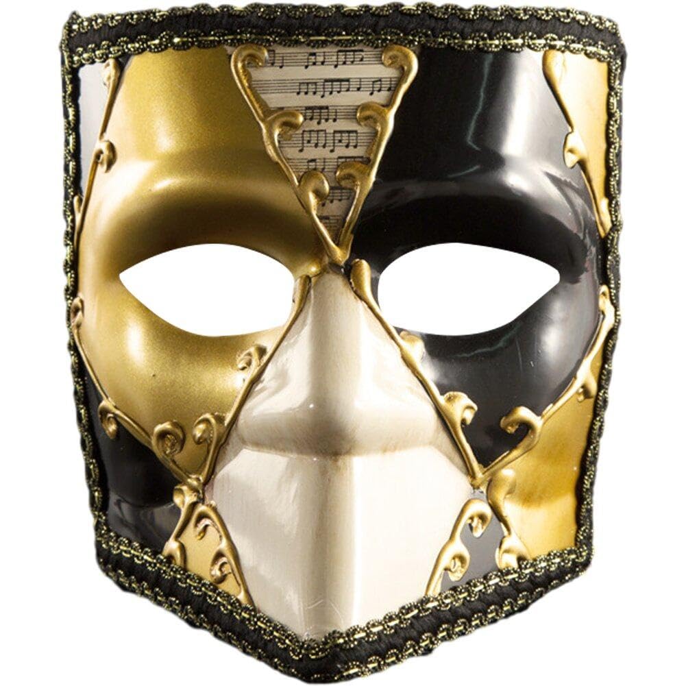 Sanfly Venetian Style Handmade Mask Full Face Masquerade Party Mask Fancy Dress Mask for Cosplay Halloween Party Accessories