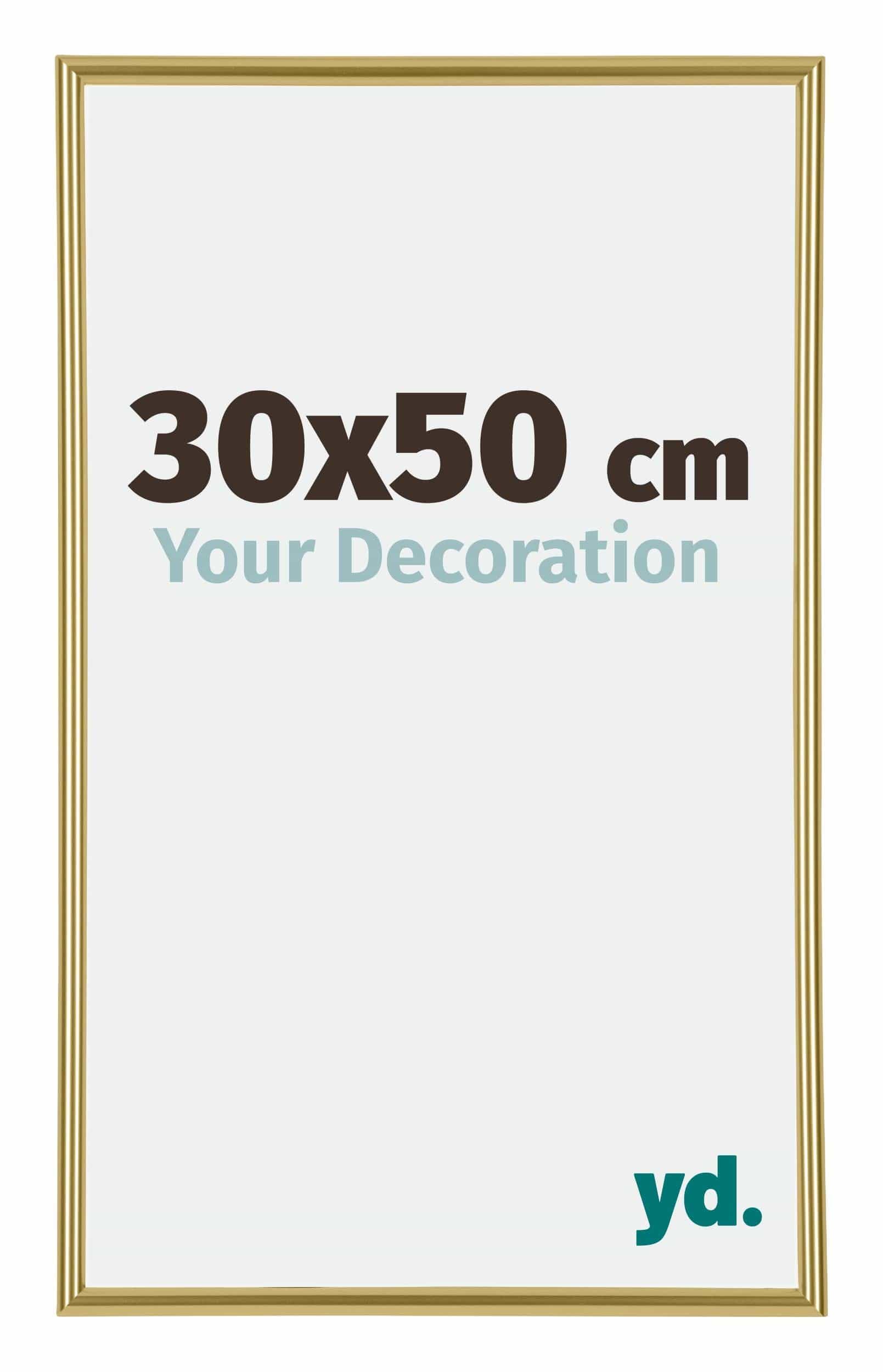 Your Decoration - Picture Frame 30x50 cm - Gold - Decorative Wall Frame in Plastic with Antireflection - Frame 30x50 - Annecy