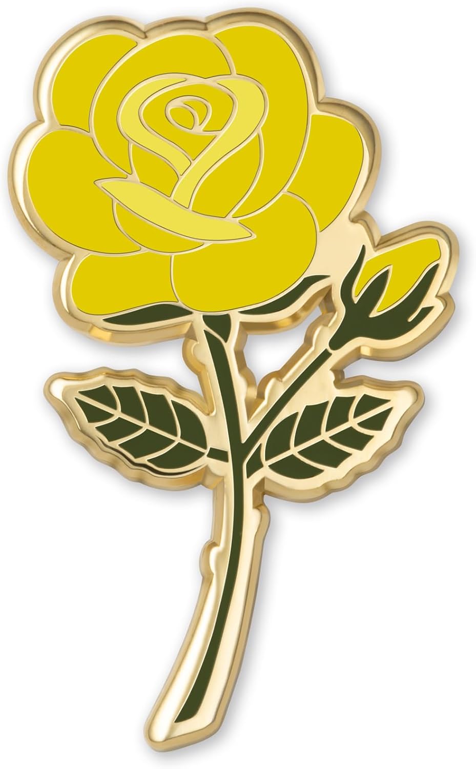 Rose Enamel Pins June Birth Month Flower Elegant Lapel & Brooch, Perfect for Bulk Gifts, Floral Lovers, Wedding Suits Birthday Gift and Flower Accessory for Floral Lovers - Great Gift Idea Rose Pin Brooch