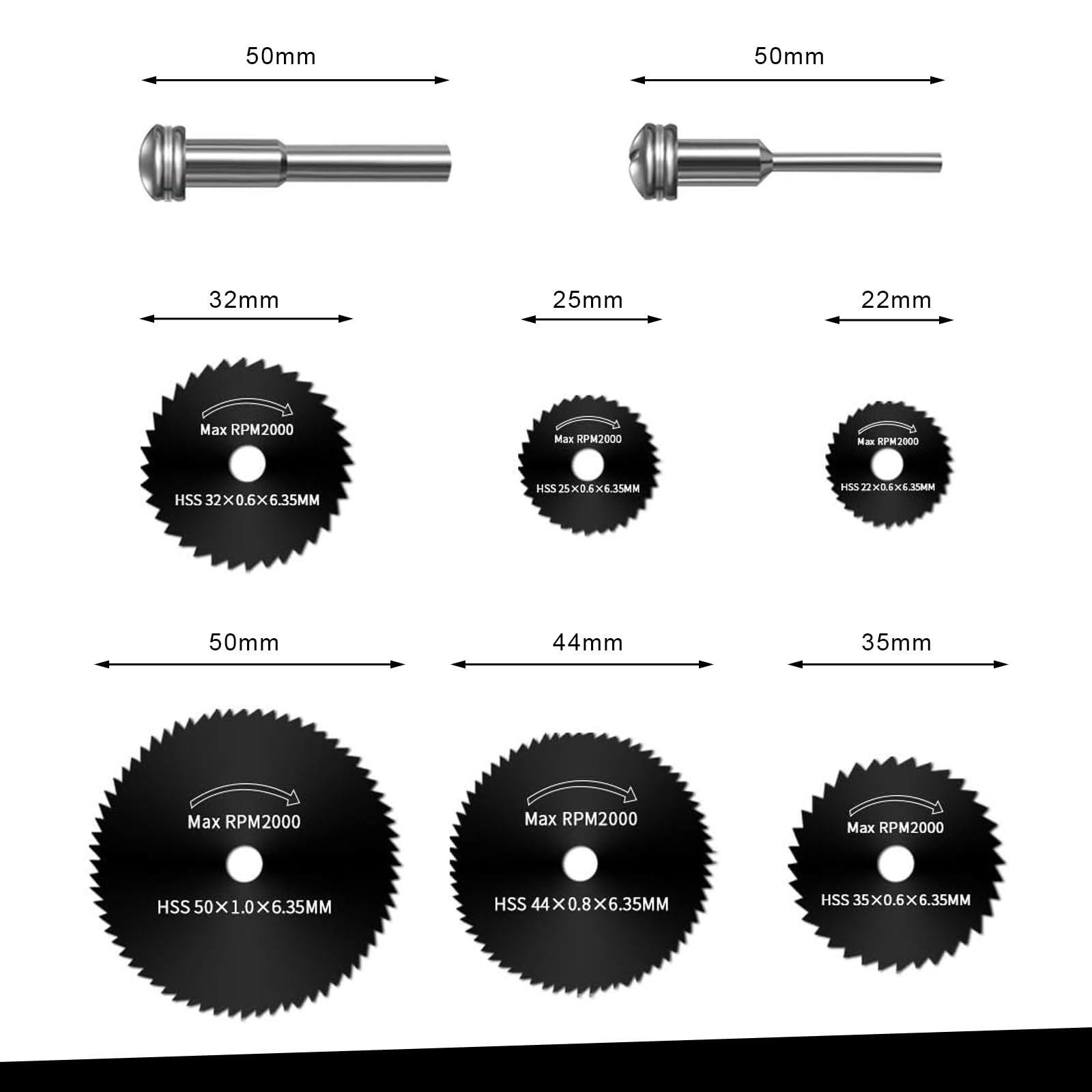 INBOLM 32 Pieces Cutting Discs for Dremel Accessories for Dremel Metal Cutting Discs for Dremel Accessory Cutting for Dremel Suitable for Wood Fiberglass Wood Plastic and Metal Cutting - Image 4