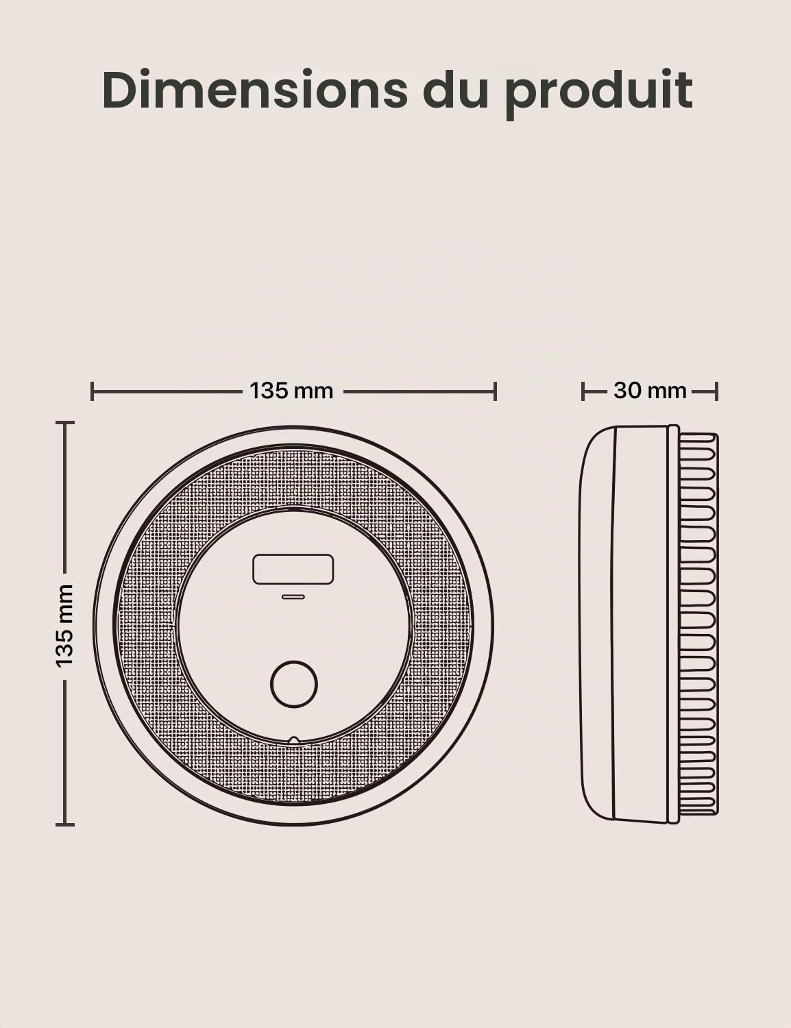 Détecteur de fumée et de monoxyde de carbone Wi-Fi X-Sense pour la maison avec alertes vocales en anglais, alarme vocale sans fil interconnectée nécessite une station de base SBS50, XP0A-MR, 1-Pack