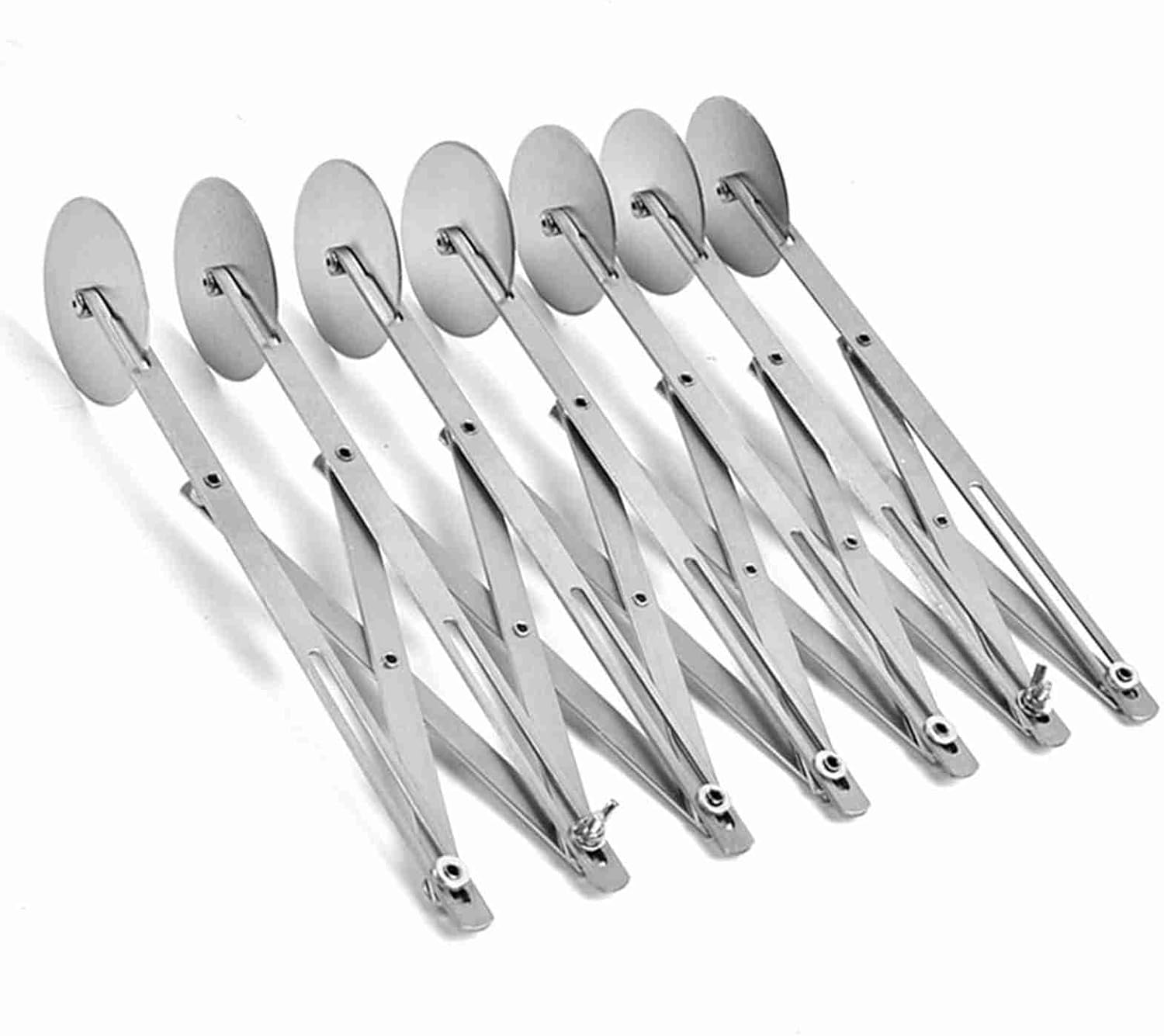 Stainless Steel Dough Divider Pasta Cutter Baking Tool with Adjustable Wheels for Pizza Pasta Cakes Cookies Kitchen (7 wheel)