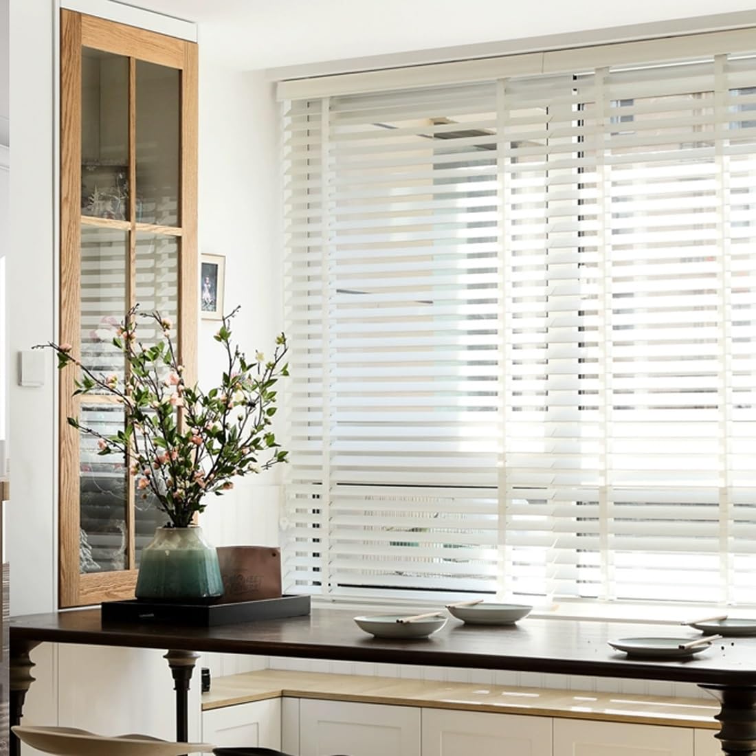 Horizontale jaloezie alu 25 mm breed Basic Line 60 x 60 cm