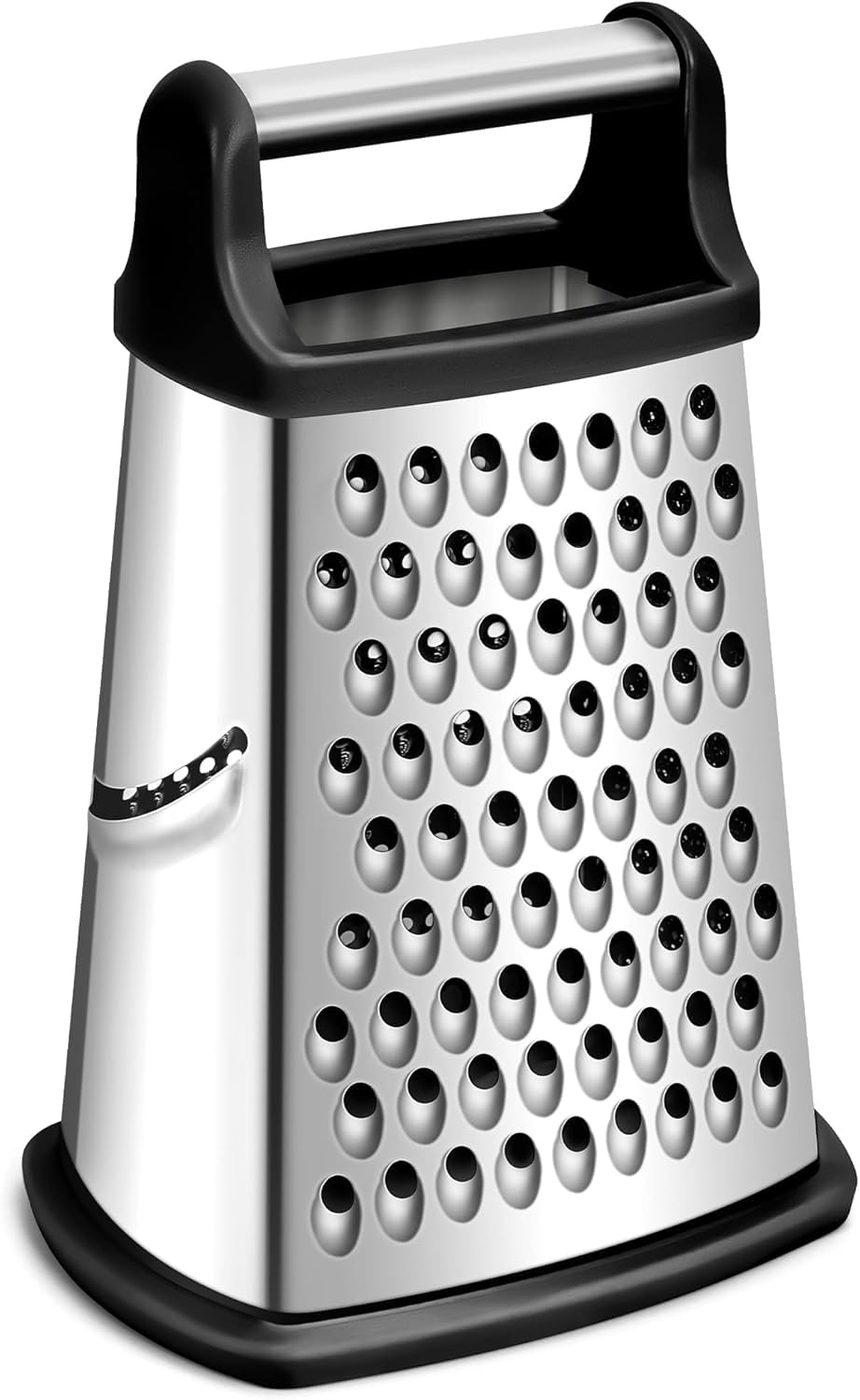 4-Sided Grater Stainless Steel,Hand held Grater/Slicer/Zester, for Fruit, Vegetables, Carrots, Cheese, Dishwasher Safe