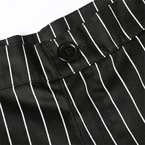 Men's Striped Button Fitting Casual Pant Striped Slacks Loose Comfort Trousers Plaid Slim Fit Stretch Dress Pant4