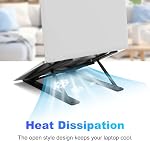 Laptop Stand for Desk,10-Level Adjustable Laptop Stand ABS+Silicone Computer Stand Portable/Foldable/Folding Laptop Stand Travel Laptop Raiser, for MacBook Air/Pro,10-15.6 inch Laptops/Tablets