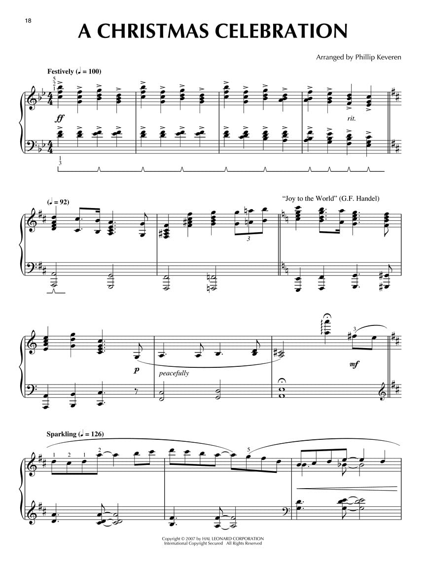Christmas Medleys. Piano Solo.