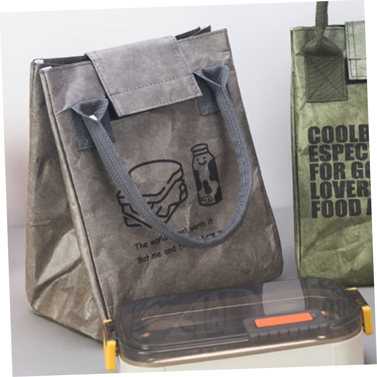 Ciieeo 3 Bolsas De Almuerzo Bento Para Mantener La Comida Caliente Bolsa De Almuerzo Portátil Reutilizable Bolsa De Almuerzo Para Mujer Bolso De Mano Bolso De Mano Para Mujer Picnic