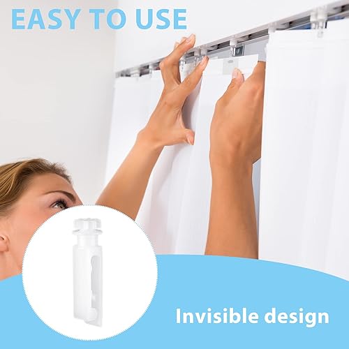 Miniatura 5 de Kit de reparación de persianas verticales, incluye 12 juegos de pestañas de reparación de persianas verticales y 12 piezas de repuesto de clips