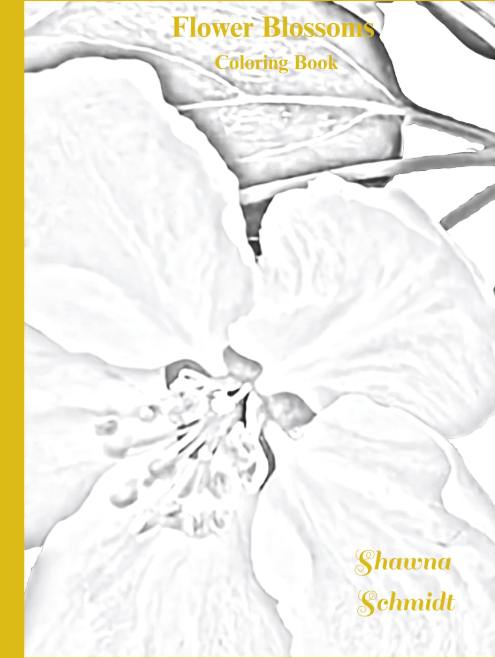Flower Blossoms Coloring Book (Flower Coloring Books)