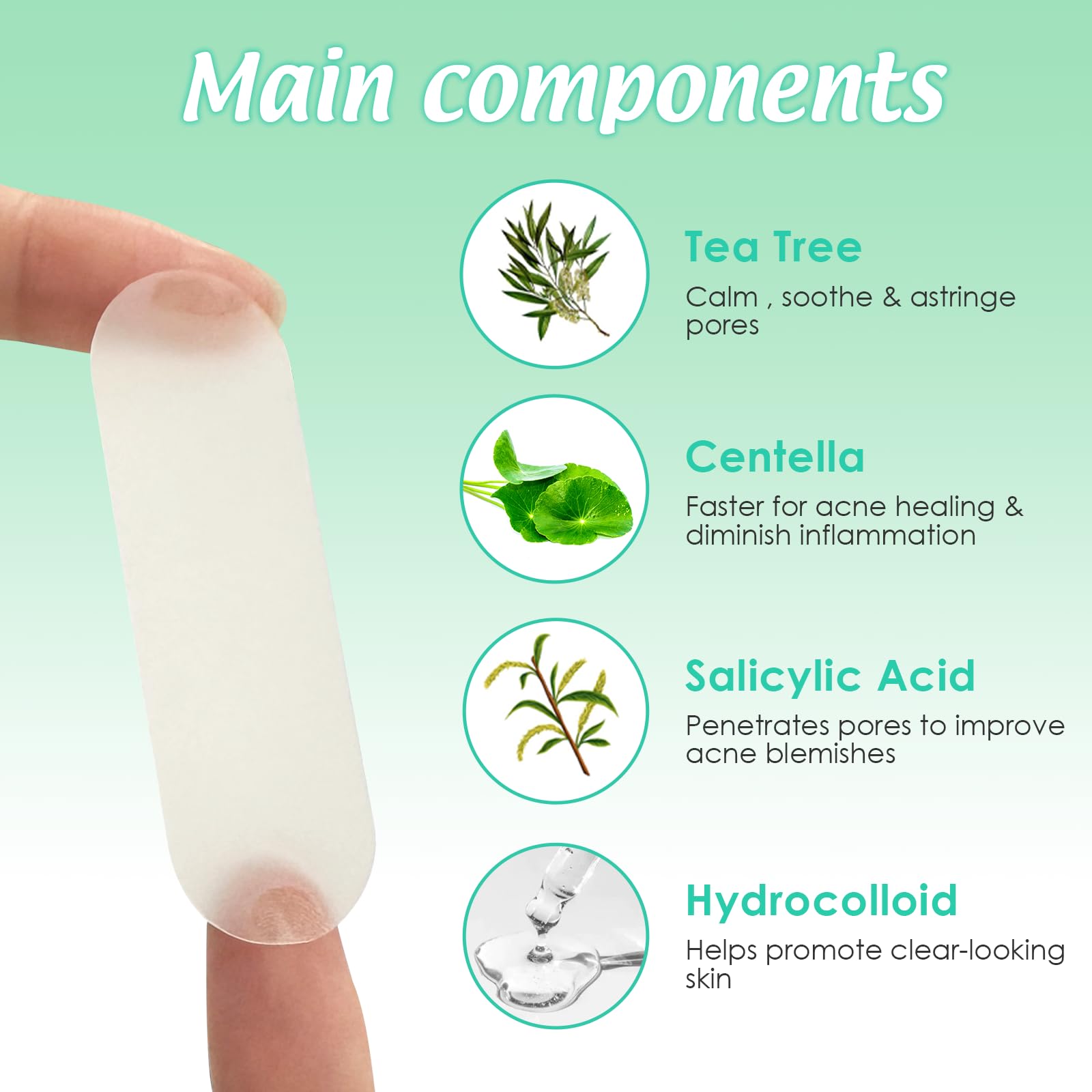 Large Pimple Patches Spot Patches 65mm XL Spot Stickers Acne Treatment Hydrocolloid Patches for Face Forehead Chin Fast Acting Skincare (40 Strips) - Image 3