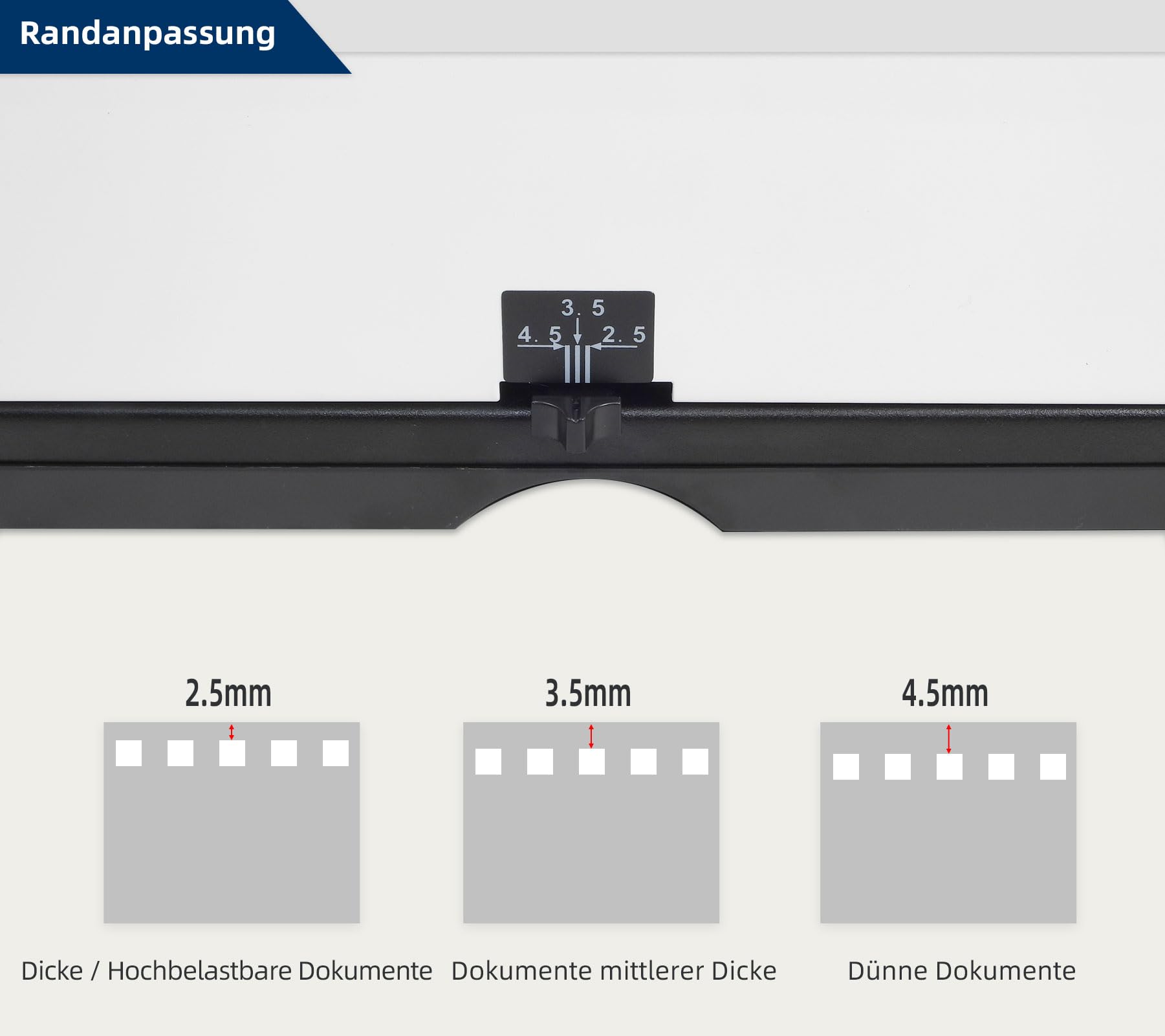 RAYSON Bindemaschine, 34 Löcher, 12-Blatt-Locher, PT-1201 | Robuste Metallkonstruktion