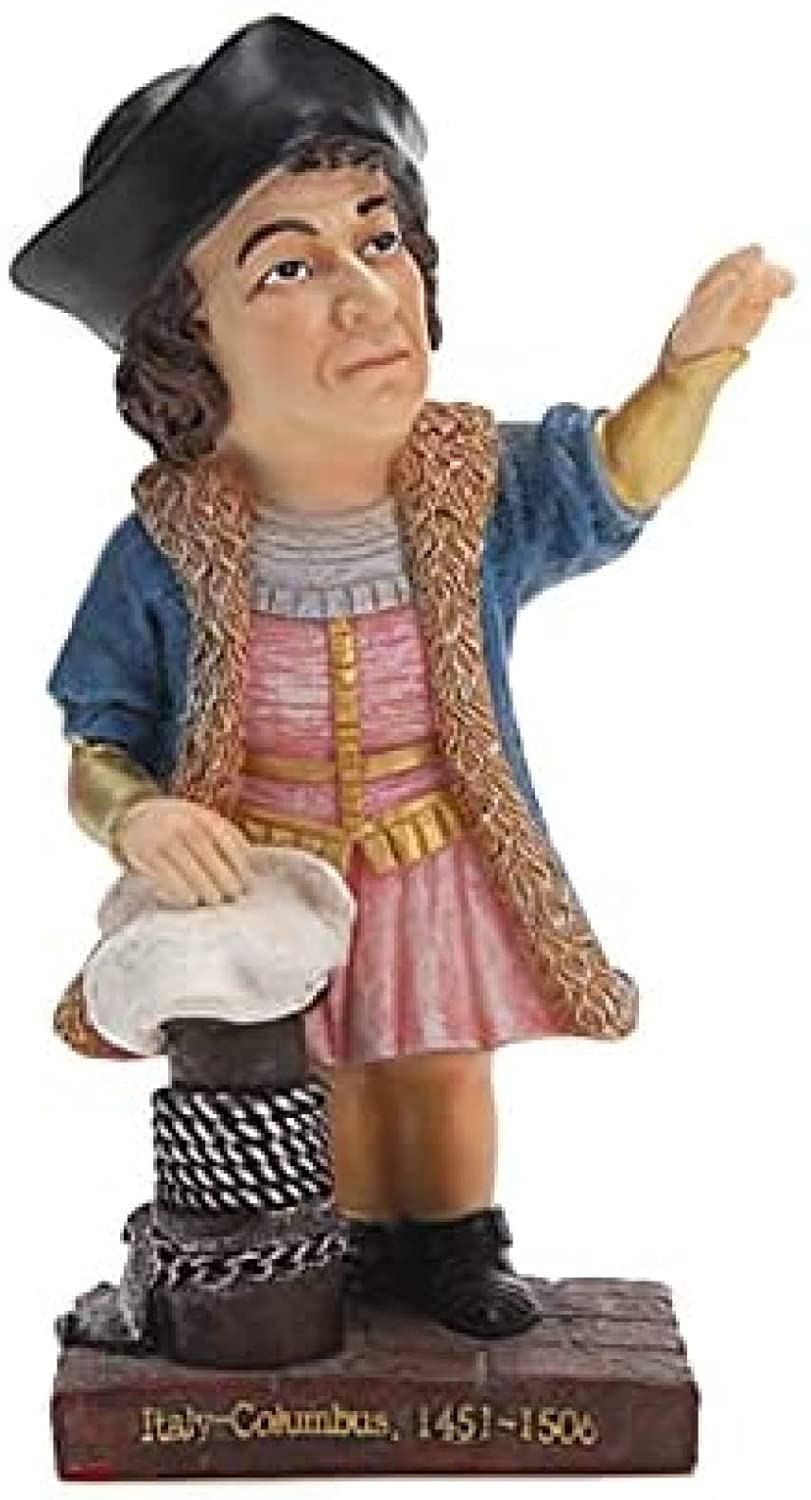 Figurka Ogrodowa,Do domu Kuchnia i jadalnia Zewnętrzne patio, trawnik i rzeźby w ogrodzie Statua Figurka Ozdoby Światowe gwiazdy Model, Navigator Columbus Replica Rzemiosło z żywicy Ozdoby