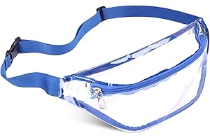 Clear Purses Women Stadium Fanny Pack, Waterproof Clear Waist Bag