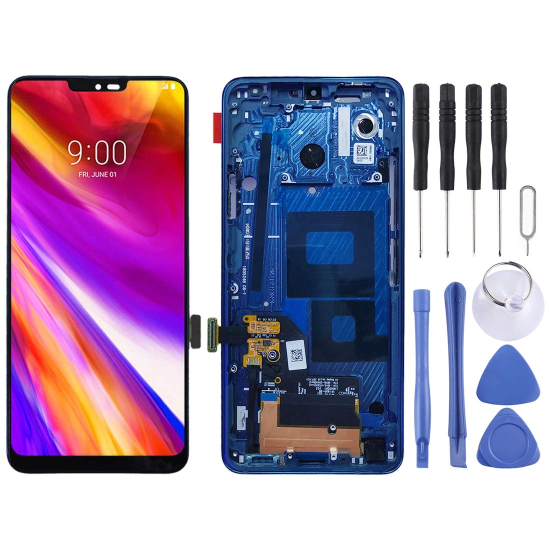 OEM per LG g7 thinq Display Full LCD Touch con cornice Riparazione