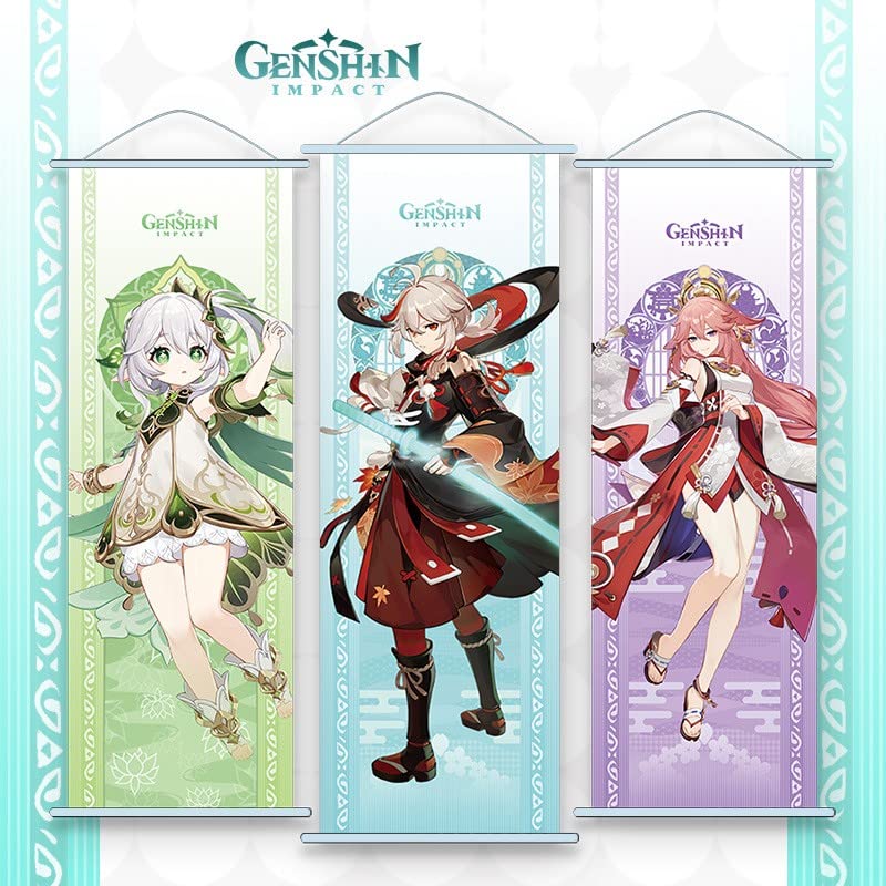 原神】公式壁紙一覧｜PCとスマホ別で掲載！ - 神ゲー攻略 1PC 原神インパクトコンサート スクロールポスター 壁掛け 鍛造布絵画 (スタイル 2)