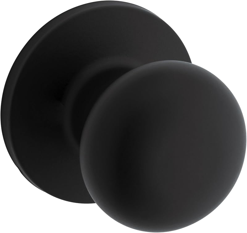 Safe Lock - Athens Knob, Single Side Dummy for Closet, Matte Black Finish
