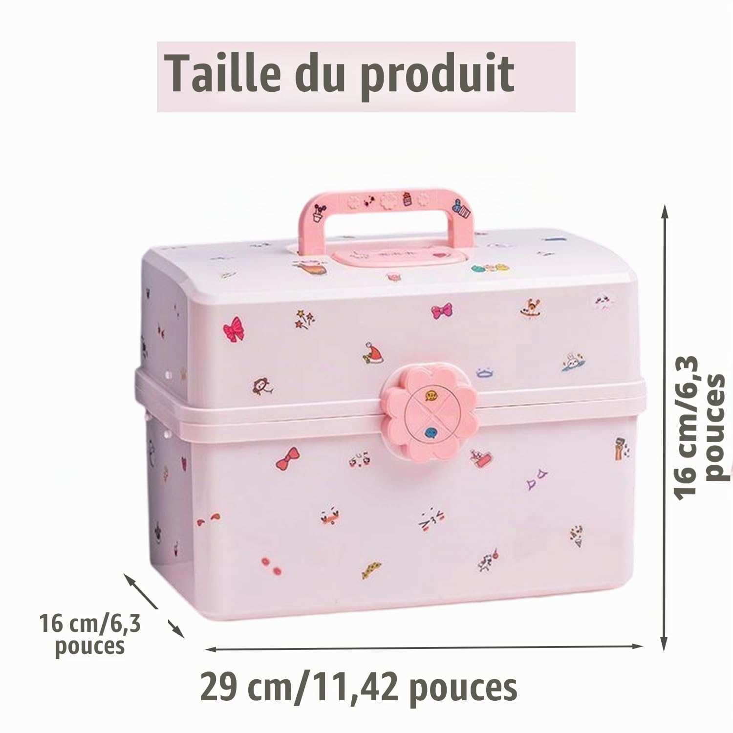 Organisateur d'Accessoires Pour Cheveux, Accessoires Cheveux Pour Filles Étui, Boîte à Bijoux Pour Bandeaux De Cheveux, Organiseur Pour Chouchous à Cheveux pour Accessoires De Cheveux, Maquillage