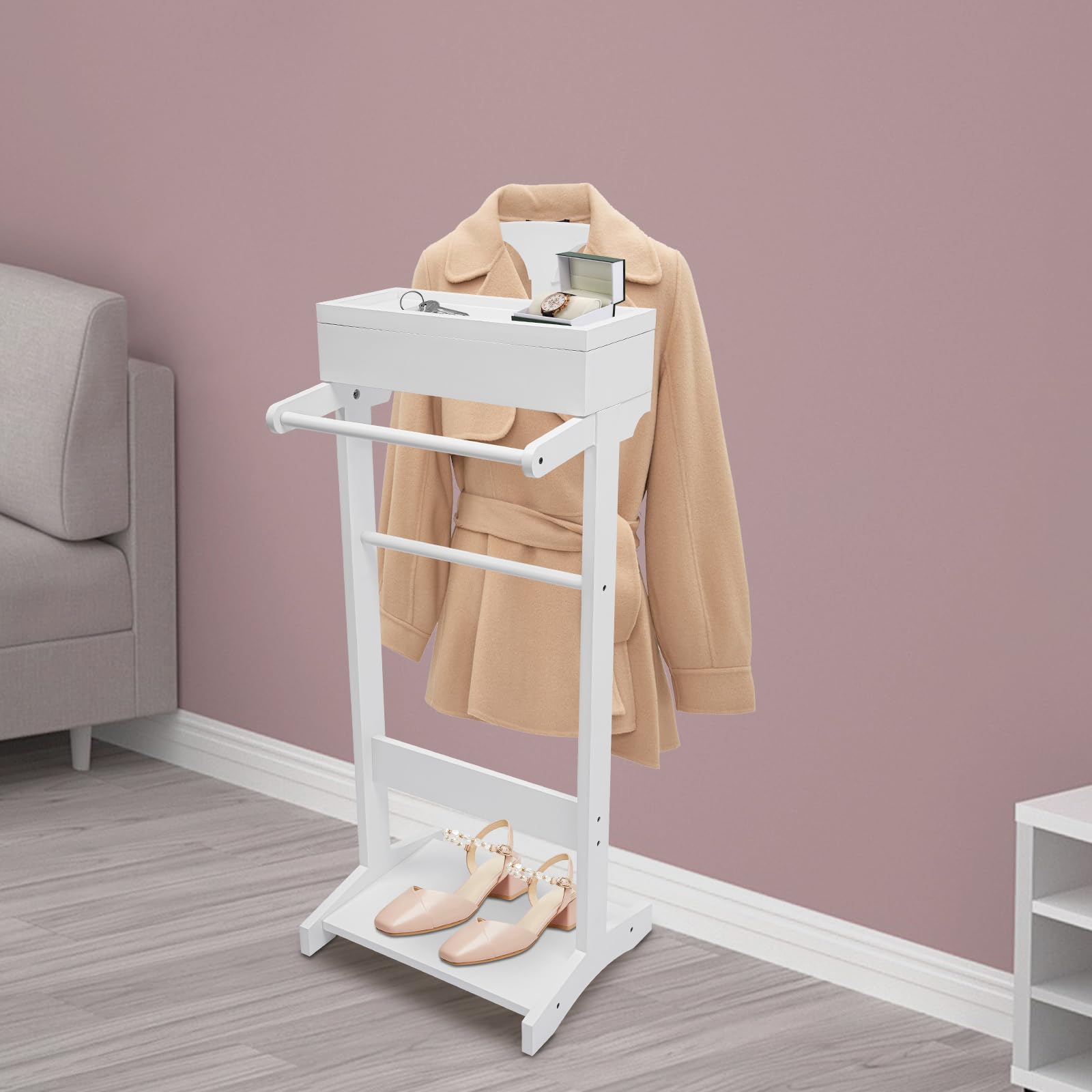 Cajones Valet Para Colgar Ropa Barra De Armario Para Colgar Ropa