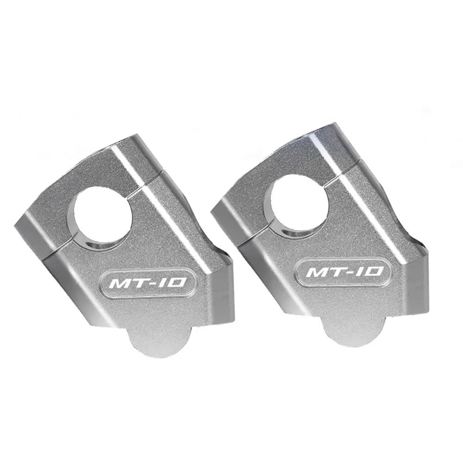JAYWIS Handlebar Risers Motorcycle Handlebar Risers For Y&amaha MT10 MT-10 MT 10 Handle Bar Risers Heighten Extend Mount Clamp Riser Lifting Handle lift clamps(Silver)