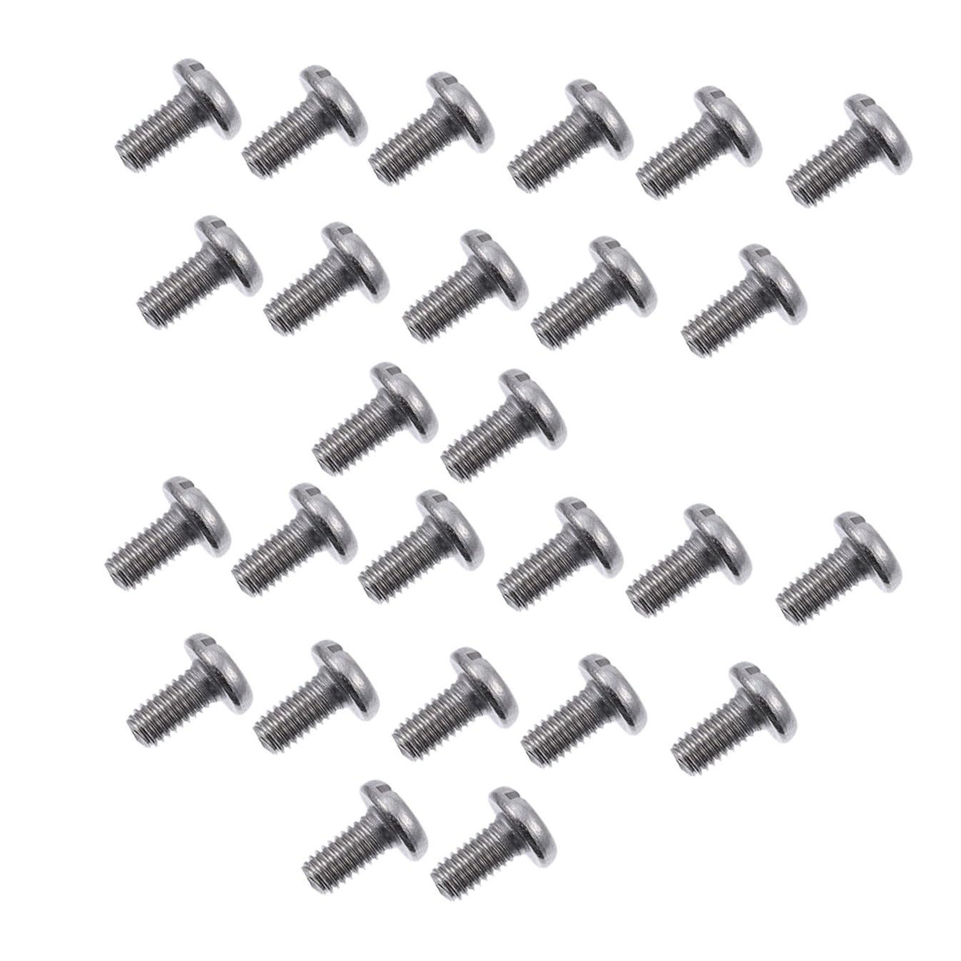 100pcs Round Head Stainless Steel Fixing Screws Resistant Mechanical Maintenance Fasteners for Applications