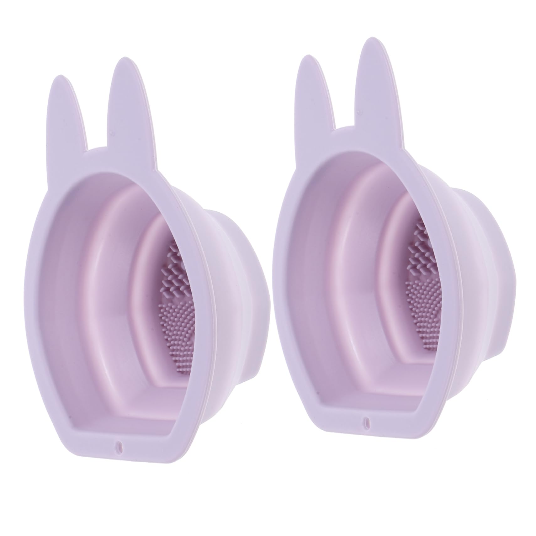 TOVINANNA Makeup Brush and Cleansers Makeup Brush Cleaner Bowl Bunny-shaped Practical and Decorative