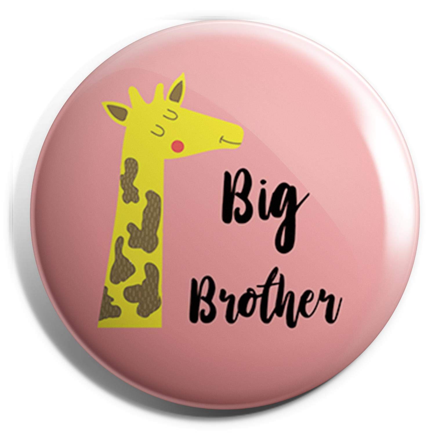 FuncartBig Brother Button Badge, Big Brother Tinplate Badge Pins, Birthday Boy Award Ribbon, Kids Baby Shower Rosette, Brooch Buttons Pin for Boy Birthday Party Decorations