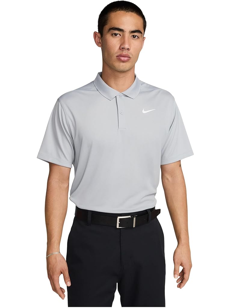 White Nike Dri-FIT Victory Solid Golf Polo