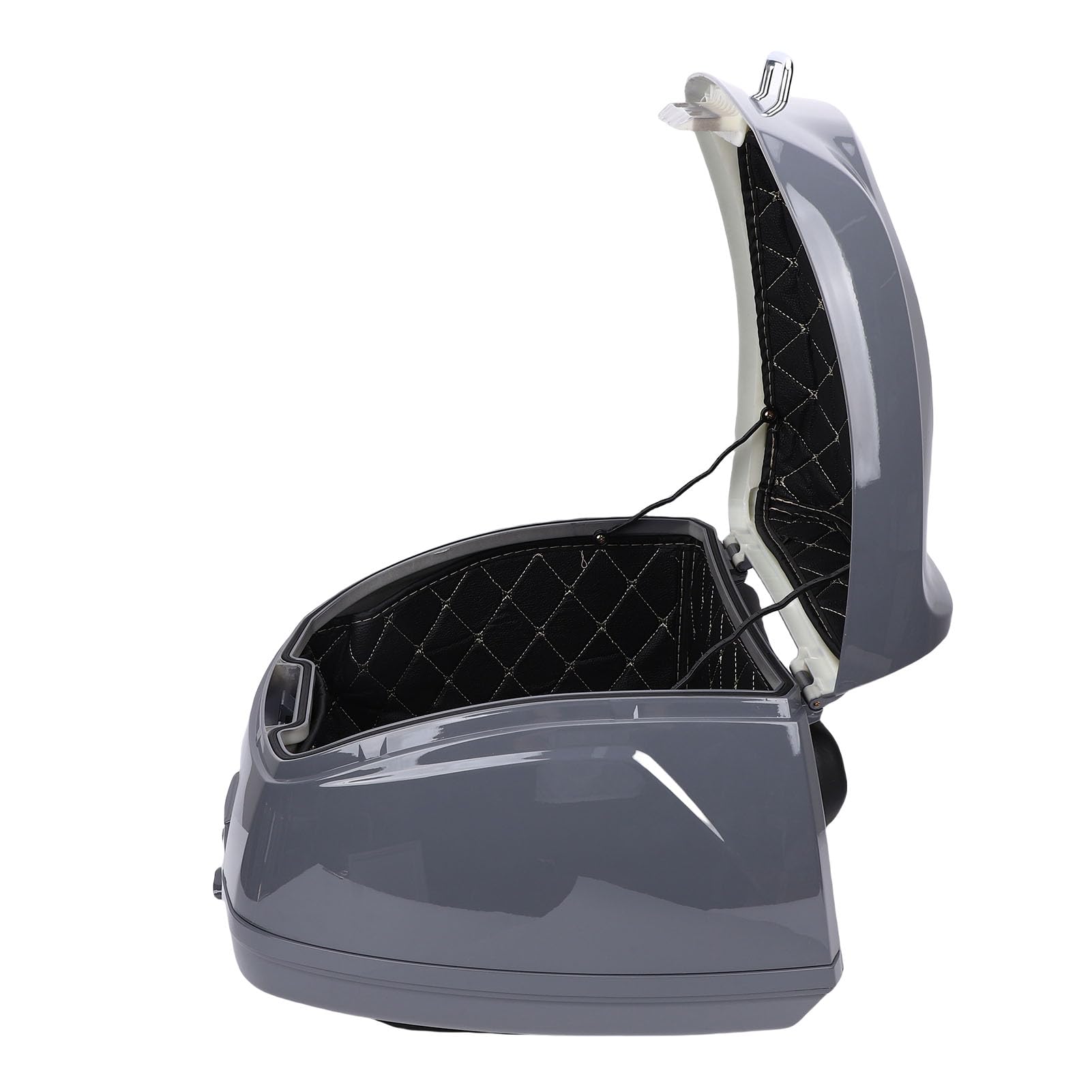 Top Case de Moto, Boîte de Queue de de Moto Universelle avec Serrure, 32L Coffre de Scooter de Transporteur de Stockage Casque Bagages Rigides Boîte Arrière pour Scooters électriques