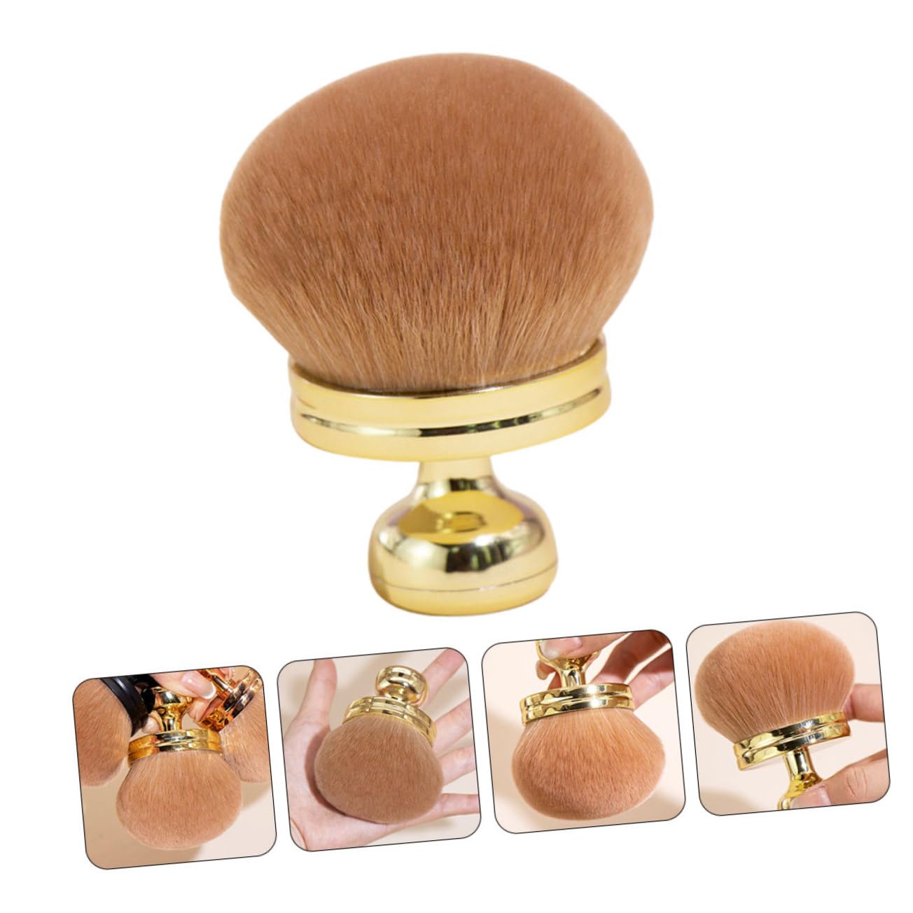 minkissy 4stücke Multifunktionaler Puderpinsel Weicher Großer Schminkpinsel Für Hauttypen Makeup-tool Für Puder Und Mehr Elegantes Design Für Kosmetikliebhaber