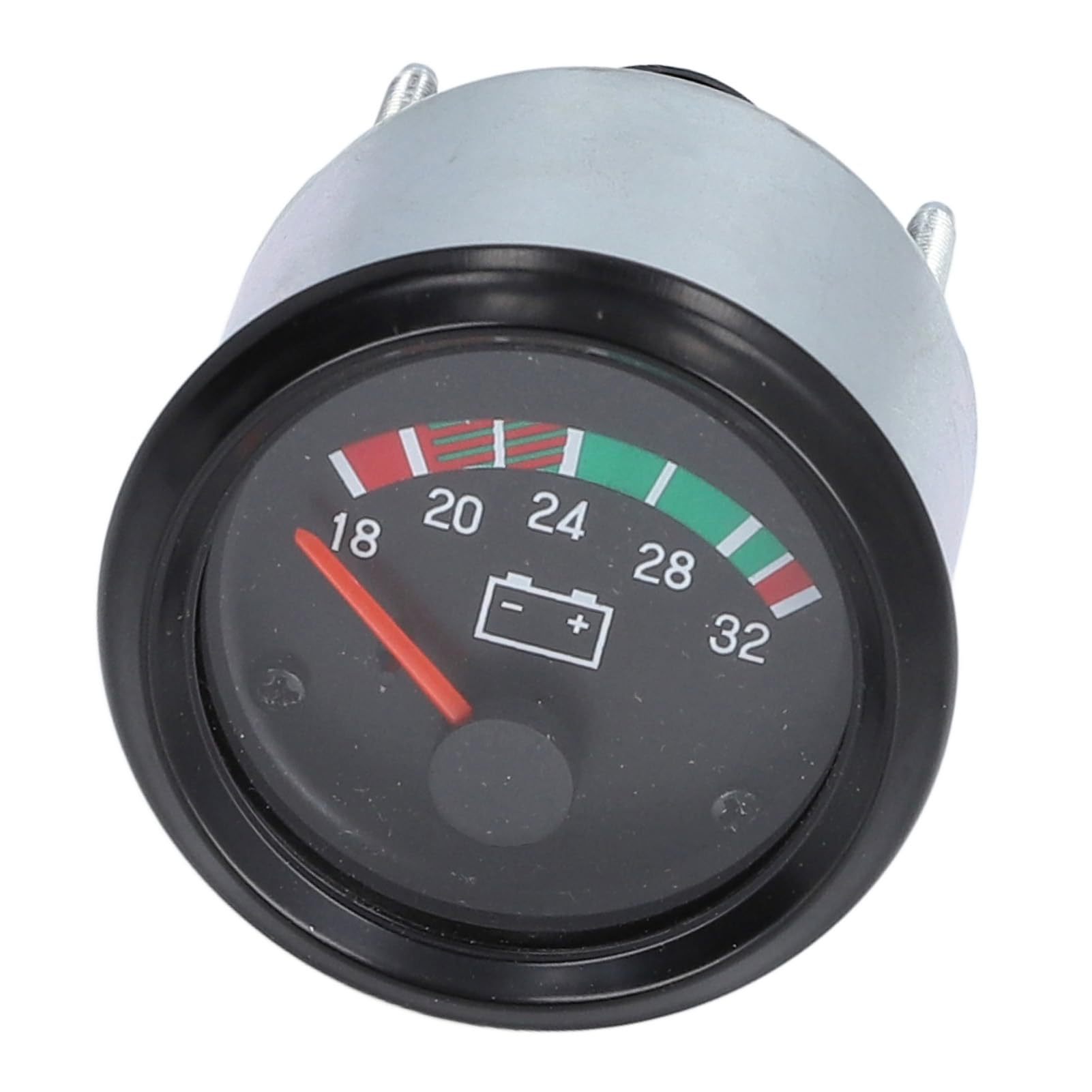 Misuratore di Tensione da 52 Mm, Voltmetro Digitale a LED 24 V (18-32 V) Impermeabile e Antipolvere, Misuratore di Volt Universale per Auto, Barche, Imbarcazioni, Automobili