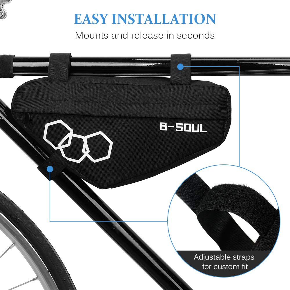 Karlak Petit Sac De Vélo 0,5 L – Sac De Cadre Avant Compact, Fermeture étanche, Accessible Et Tendance