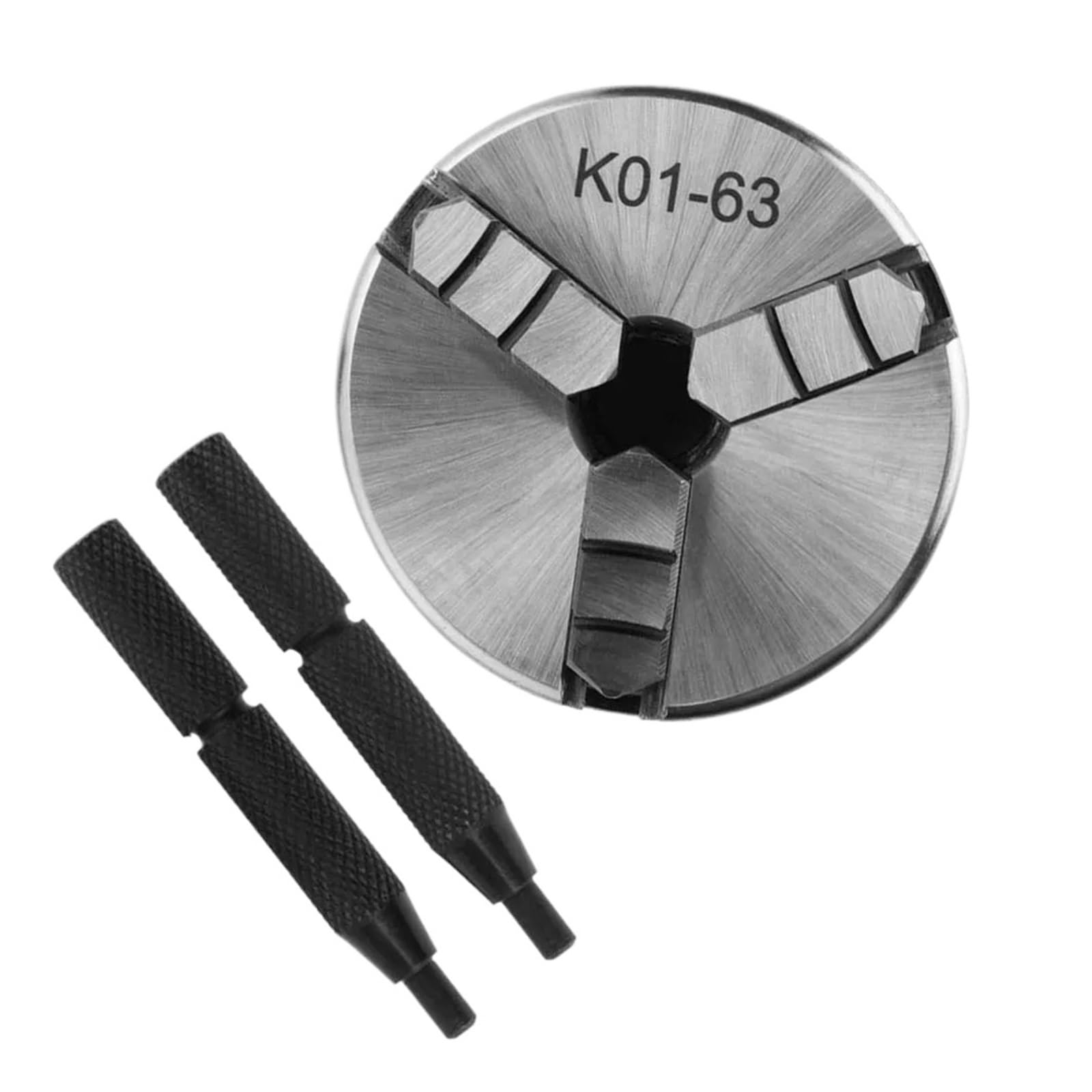 Iklaaqetbxps K01-63 Chuck Lathe Chuck, K01-63 3 Jaw Self Centering
