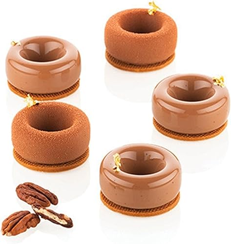 Miniatura 5 de OCPO KITCHEN Moldes de silicona para donas para hornear pasteles de mousse, molde de silicona 3D para hornear dulces, pastelería, chocolate, trufa,