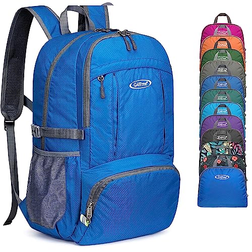 Image of G4Free 40L Lightweight Packable Hiking Backpack, Waterproof Travel Daypack | Water-Resistant Polyamide, Size: 18.9*12.9*9.4inch(L*W*H), 100% Waterproof Wet Pocket, Travel, Climbing, swimming
