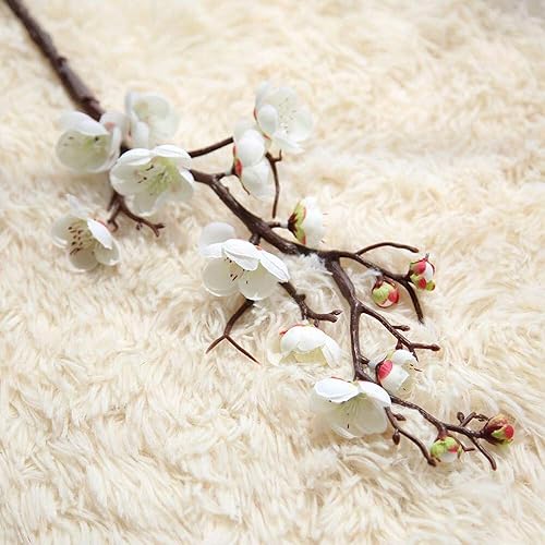 Miniatura 2 de MaGiLL Artificial Flower Gifts Artificial Flowers DIY Silk Fake Flowers Plum Blossom Floral Wedding Bouquet Home Decor Bouquet Flores #T2