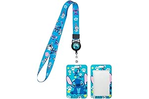 Retractable Lanyard with Cute ID Tag Holder for Work, School, and Volunteer Events