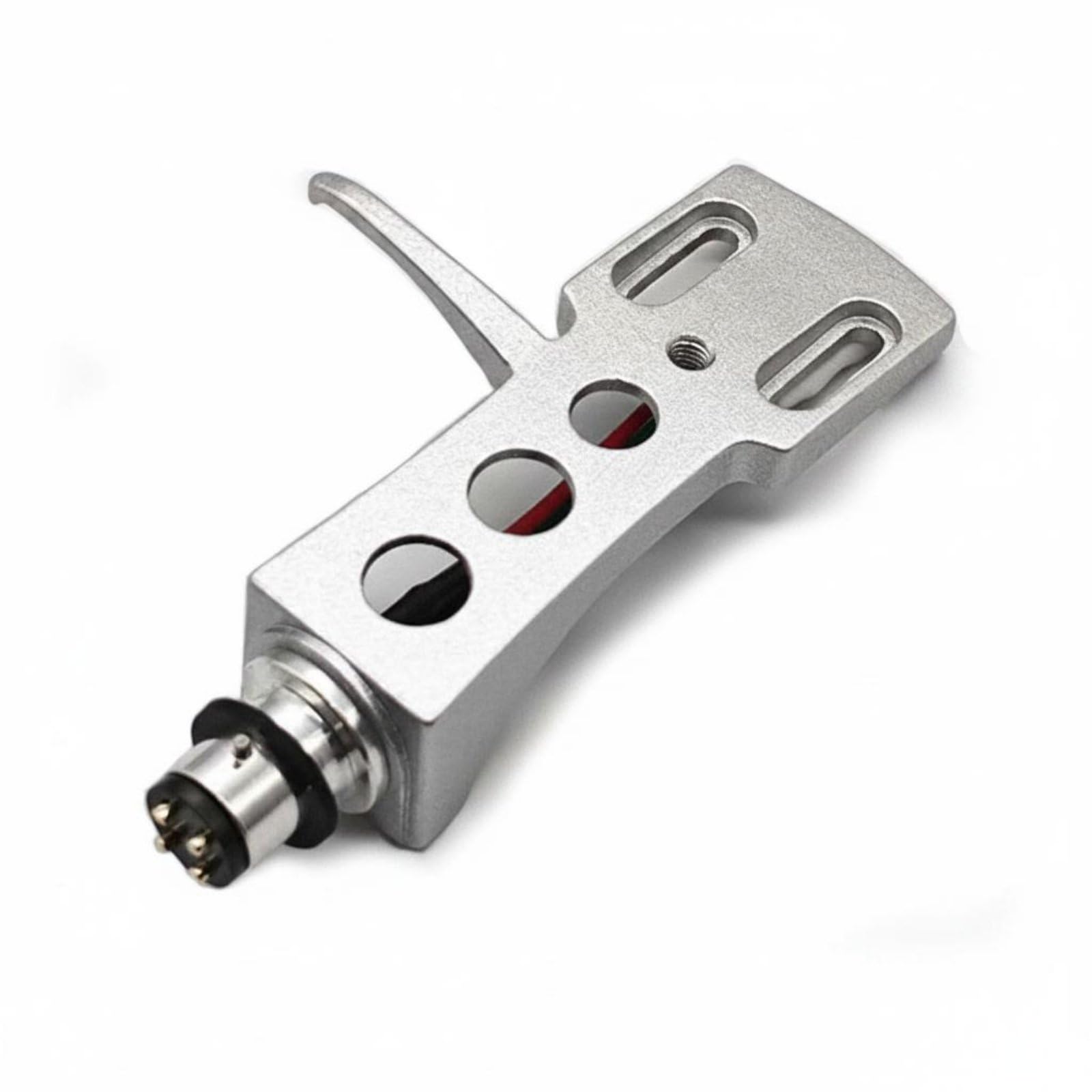 High-Gloss Finish LP Vinyl Player Holder Includes 4 High-Fidelity Cables Universal Turntable Headshell Universal Phono Headshell for DJs, Silver|Musical Instruments & Gear | DJ Equipment-image-34