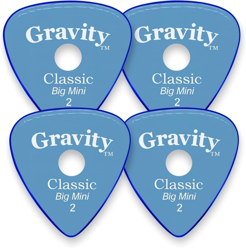 Gravity Picks Variety Pack - Thin Medium - Brighter, Louder, Faster - Made in the USA - Pack of 8
