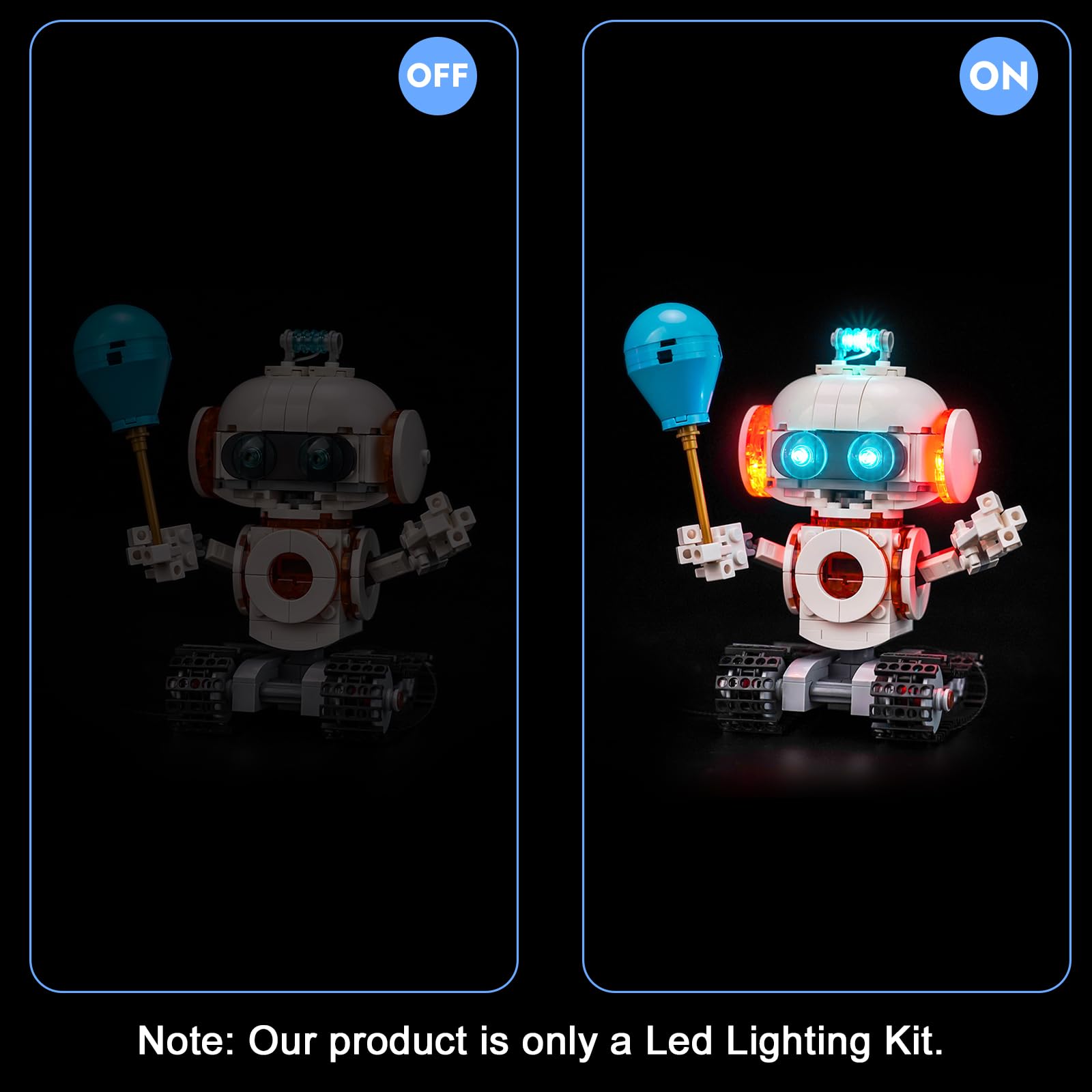 LocoLee Led Light Set Compatible with Lego 31164 Space Robot Led Decoration Lighting Kit Compatible with Lego 31164 3-in-1 Building Blocks Model,Only Lights Set,No Model - Image 4