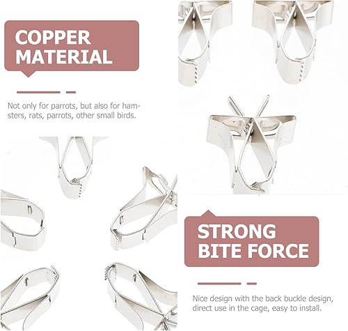 Miniatura 4 de Soportes para alimentos para pájaros, soporte para frutas y verduras, jaula para comederos de pájaros, dispositivos de alimentador de clip para