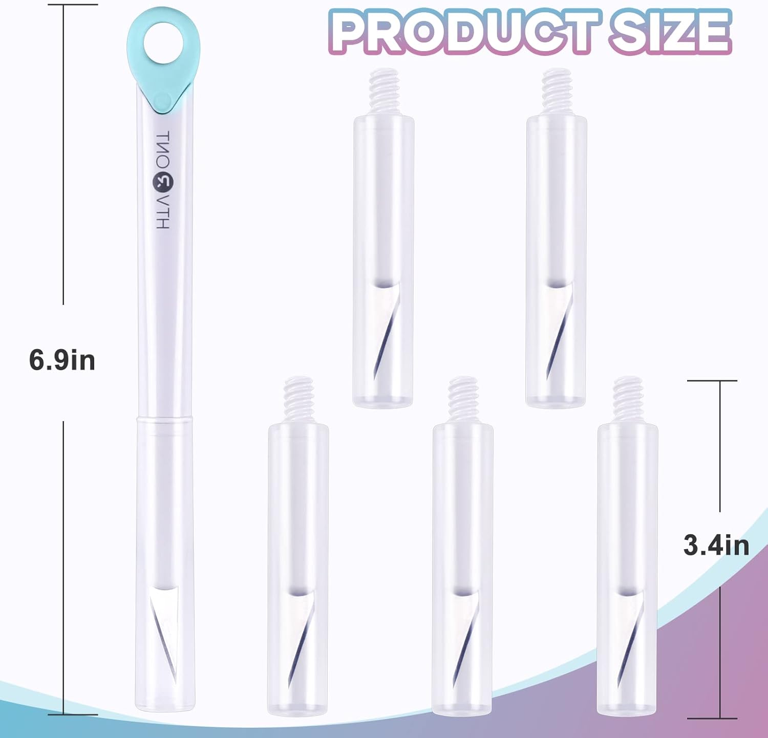 HTVRONT Craft Knife Set - 6 Pack Exacto Knife Set with Safety Cap, Use as Pen Knife, Hobby Knife, Precision Knife, Paper knife, Exacto Knife for Crafting and Art, Easy to Change Blade : Arts, Crafts & Sewing